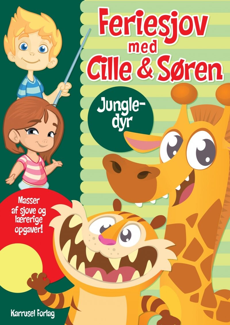 Billede af Feriesjov Med Cille Og Søren - Jungledyr - Diverse - Bog hos Gucca.dk