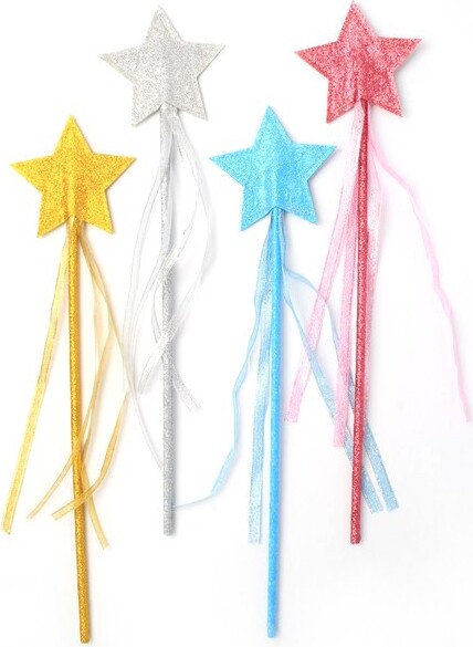 Festav Med Glitter Stjerner - Sølv