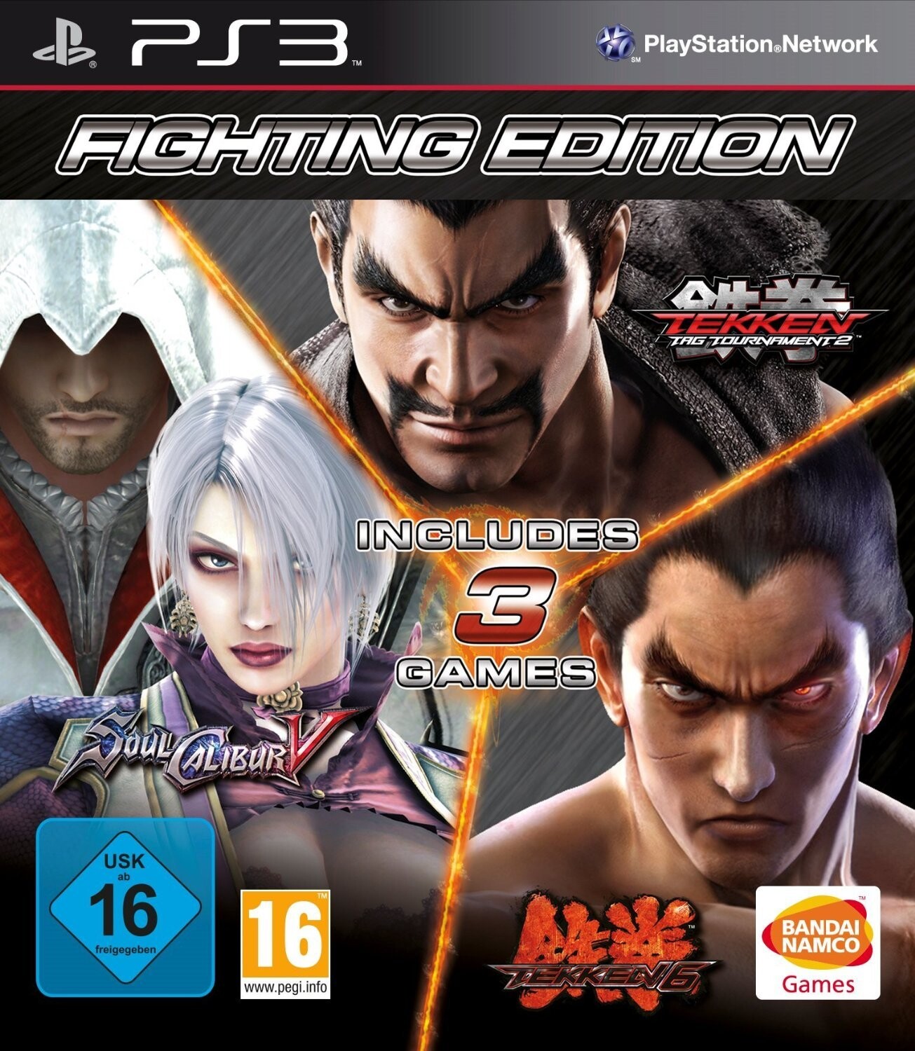 Fighting Edition: Tekken 6 + Tekken Tag Tournament 2 + Soul Calibur V (5) - PS3