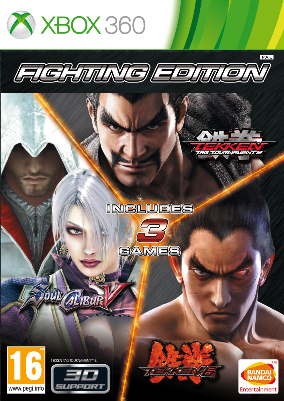 Fighting Edition: Tekken Tag 2, Tekken 6 & Soulcalibur V - Xbox 360