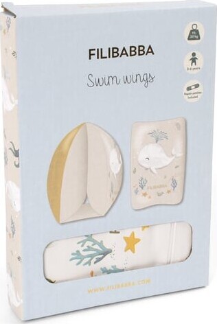 Filibabba - Badevinger Til Børn - Alfie - 3-6 år - Christian's Whale Tales