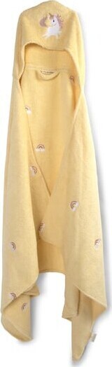 Filibabba - Badehåndklæde Med Hætte Til Børn - Gul - One Size