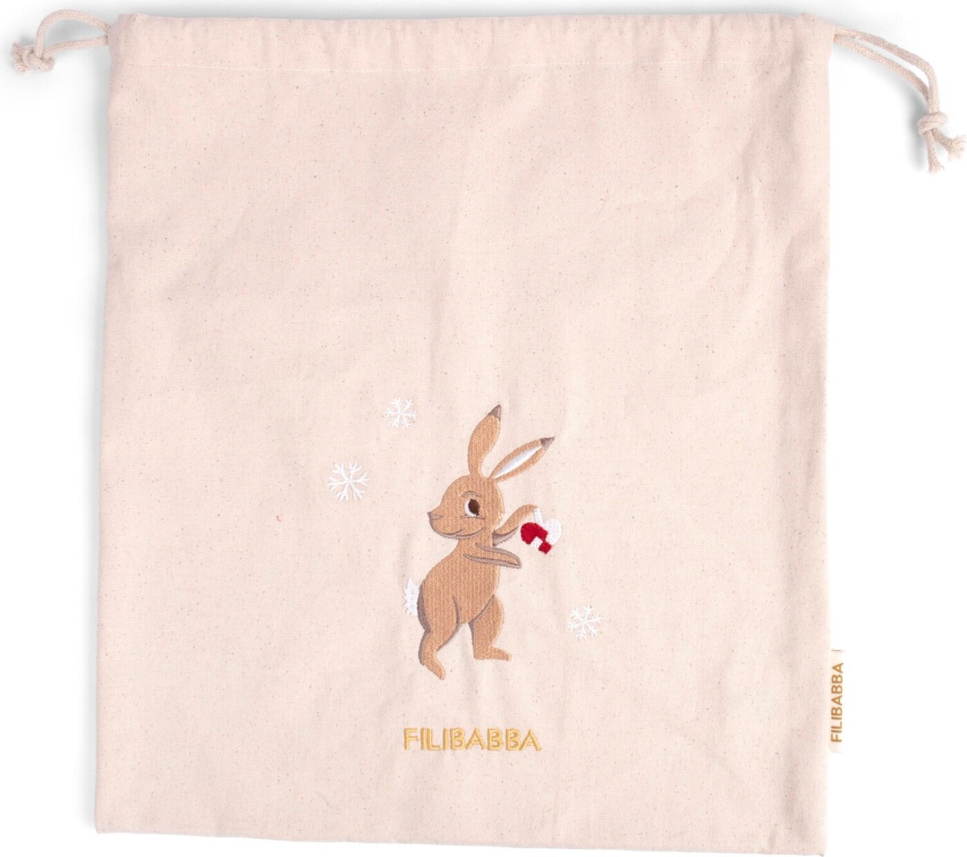Filibabba - Gavepose Af Stof Med Broderi - Beige - 36-96 M