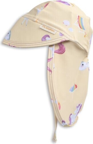 Filibabba - Lykke Uv-solhat Til Børn - 1-3 år - Unicorn Shores - Gul