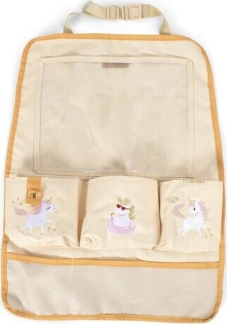 Filibabba - Bilsæde Organizer Til Børn - Unicorn Shores - Gul