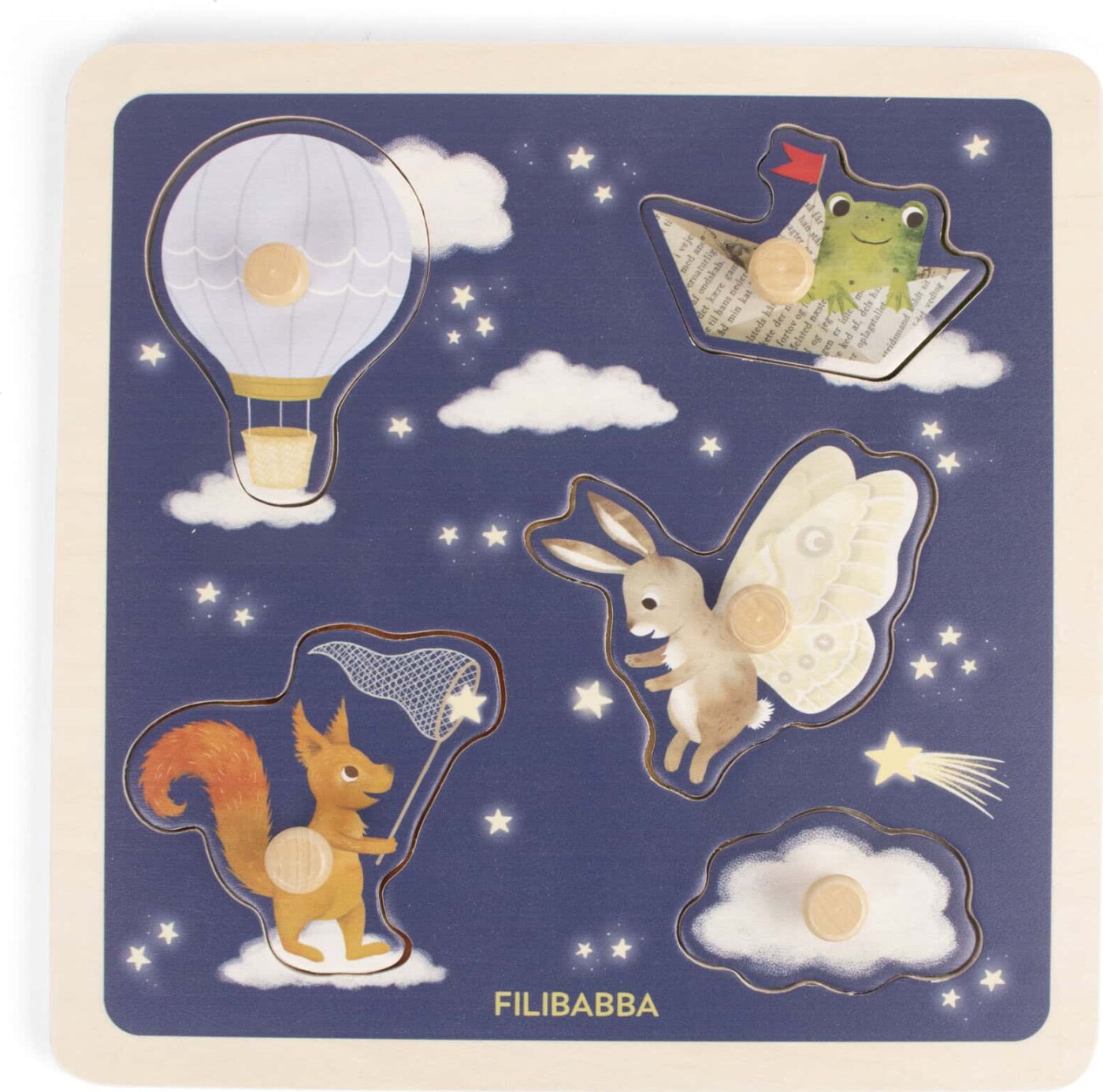 Filibabba - Sanse-puslespil I Træ - Little Adventurers (fi-03828)