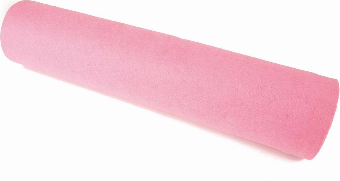 Filtrulle - Lyserød - Polyester Filt - 45 Cm X 5 M