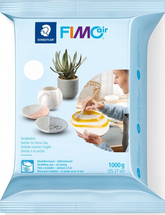 Fimo Air - Selvhærdende Ler - 1000 G - Hvid