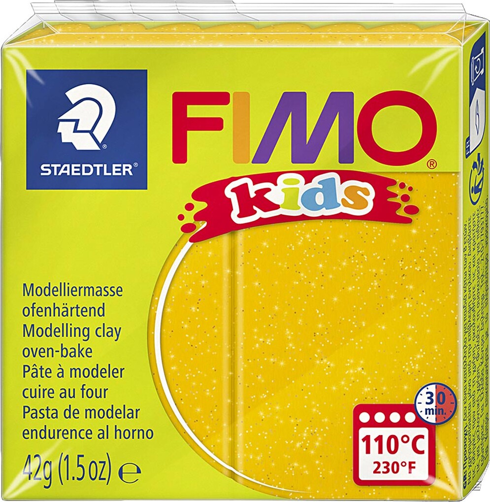 Fimo - Ler Til Ovn - Kids - Glitter - Guld - 42 G