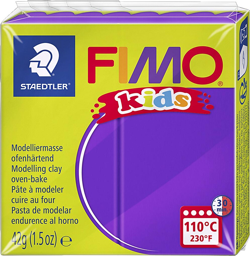 Fimo - Ler Til Ovn - Kids - Lilla - 42 G