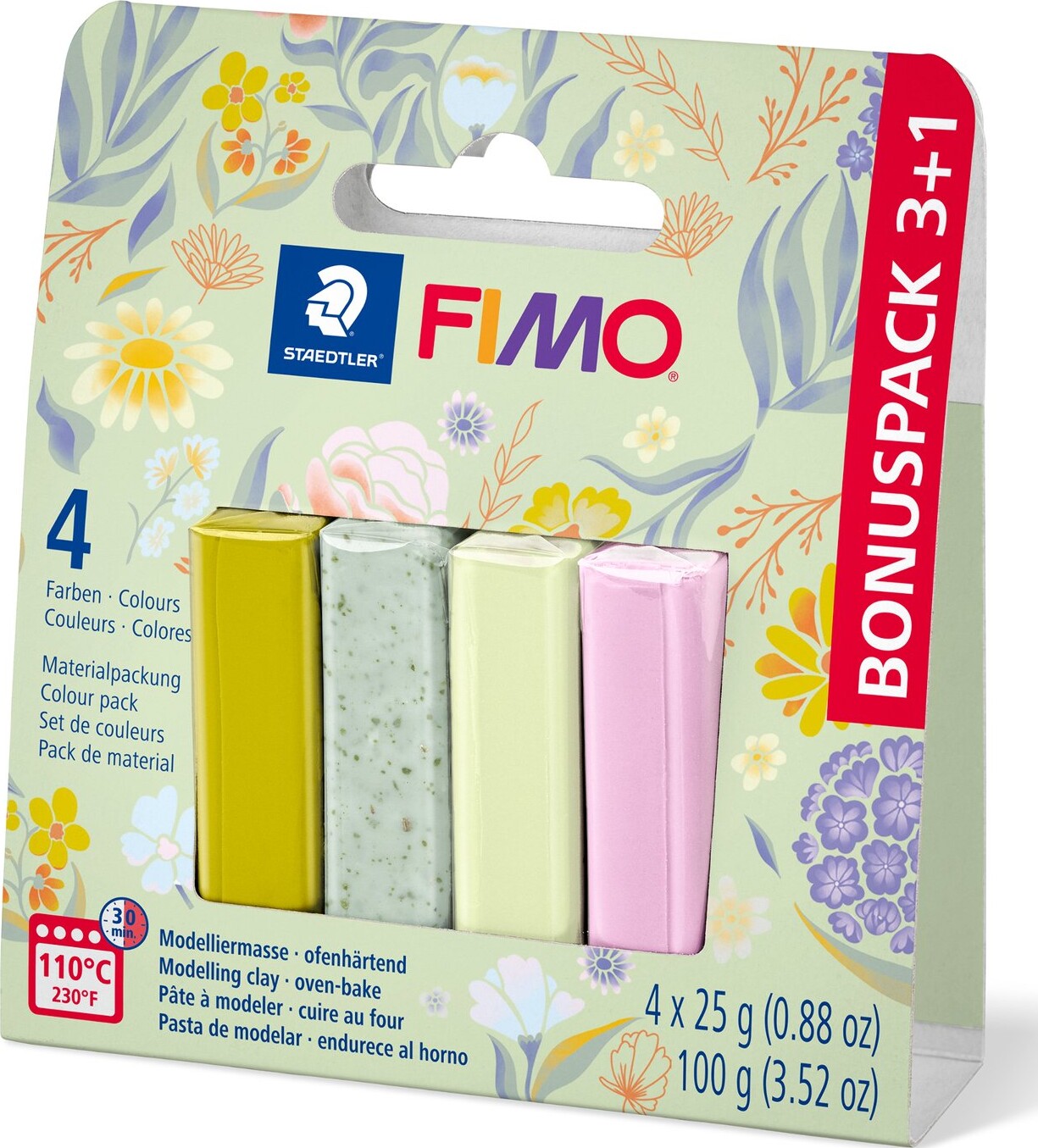 Fimo - Soft 3+1 Stk Sæt - Staedtler