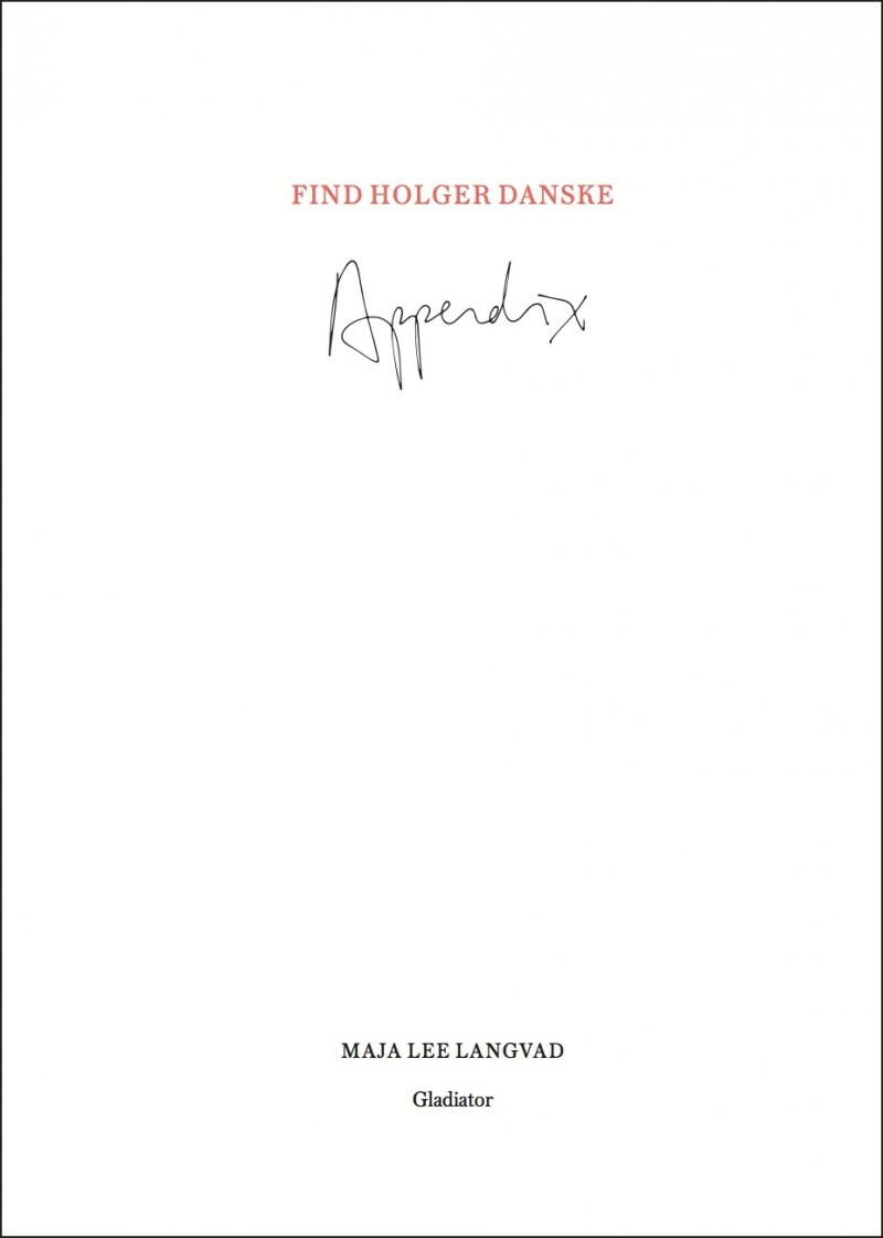 Billede af Find Holger Danske Appendix - Maja Lee Langvad - Bog