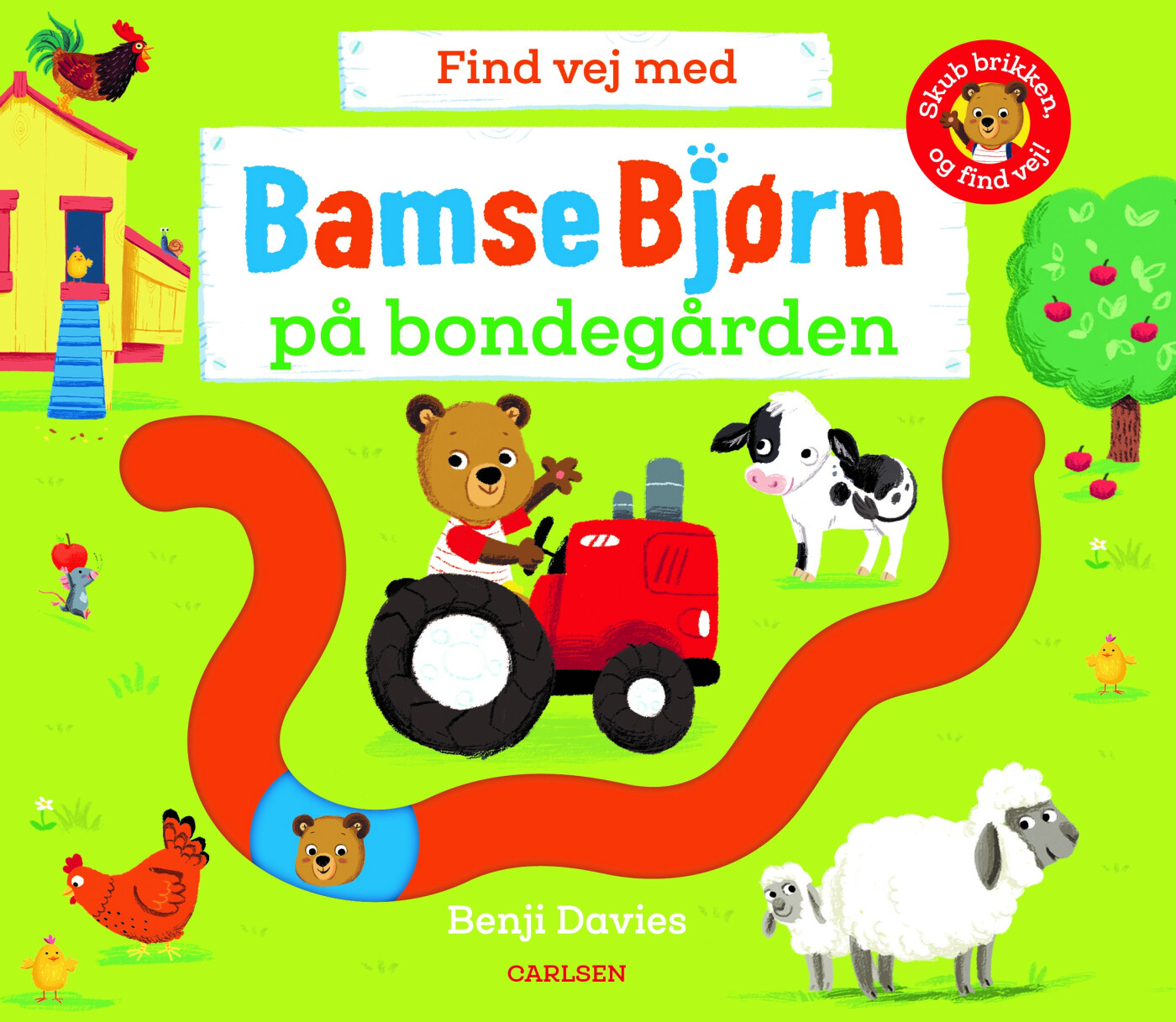 Billede af Find Vej Med Bamse Bjørn: På Bondegården - Benji Davies - Bog hos Gucca.dk