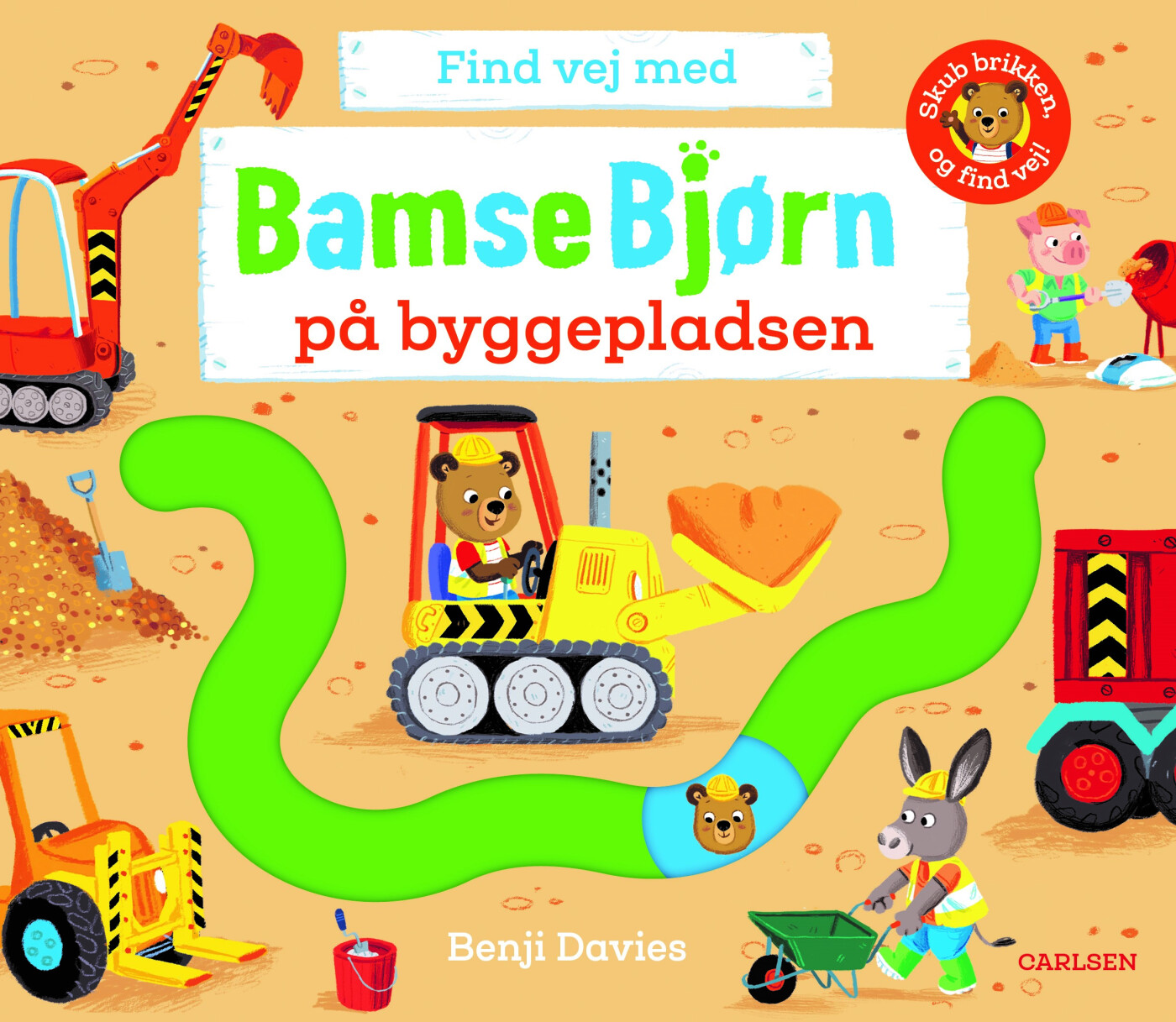 Billede af Find Vej Med Bamse Bjørn: På Byggepladsen - Benji Davies - Bog hos Gucca.dk