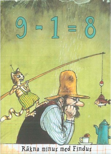 Findus 9 -1 = 8 Räkna Minus Med Findus - Bog