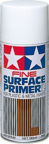 Tamiya - Fine Surface Primer Spray L - White 180 Ml - 87044