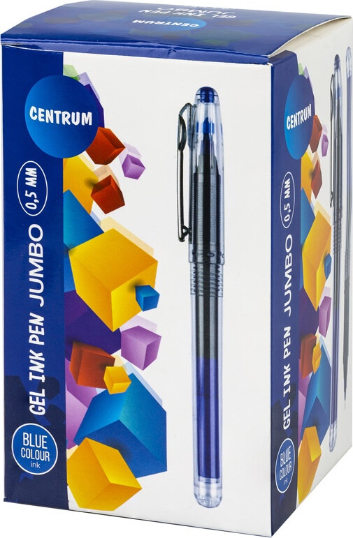 Fineliner Med Hætte Gel Ink - Blå - Centrum