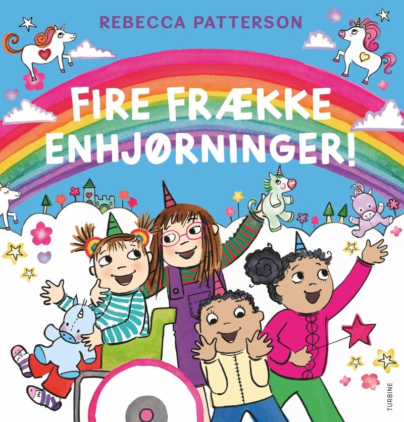 Billede af Fire Frække Enhjørninger! - Rebecca Patterson - Bog hos Gucca.dk