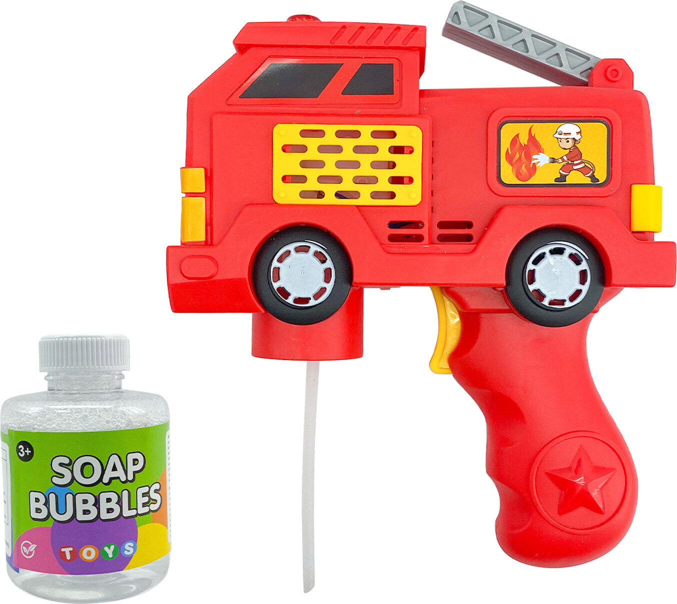 Firetruck Bubble Blaster W/75 Ml Bubble Solution