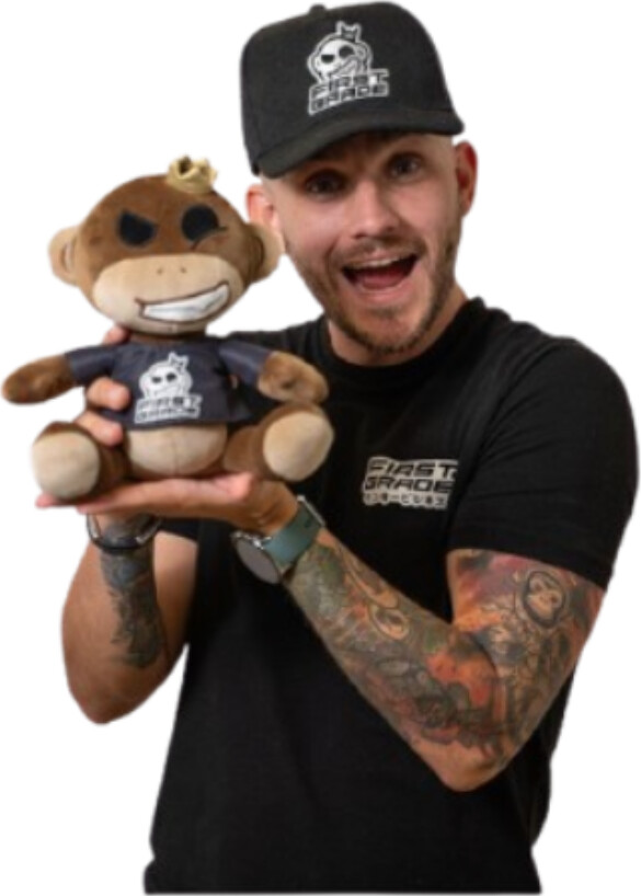 Firstgrade - Monkey Bamse - 20 Cm - Eiqu Miller