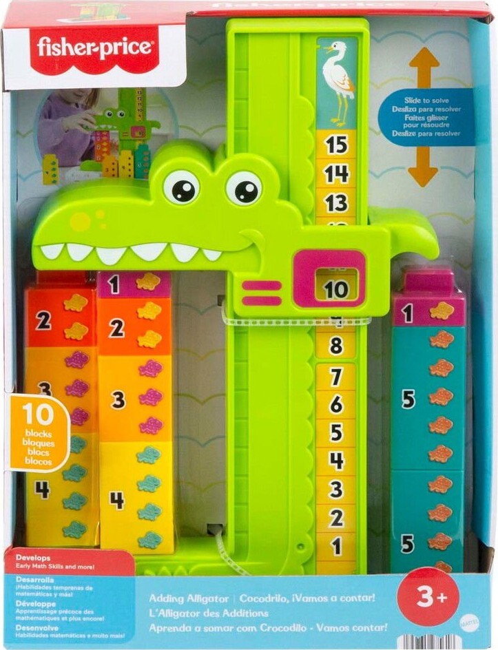 Fisher-price - Adding Alligator - Læringslegetøj