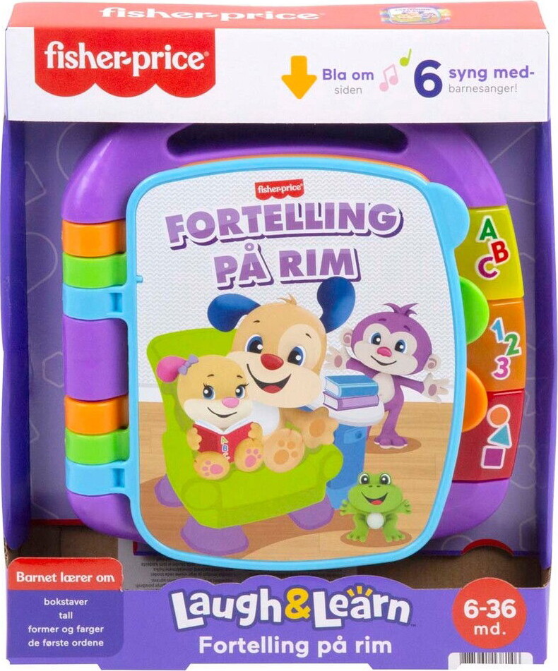 Fisher-price - Fortælling På Rim - Interaktiv Bog - Laugh & Learn