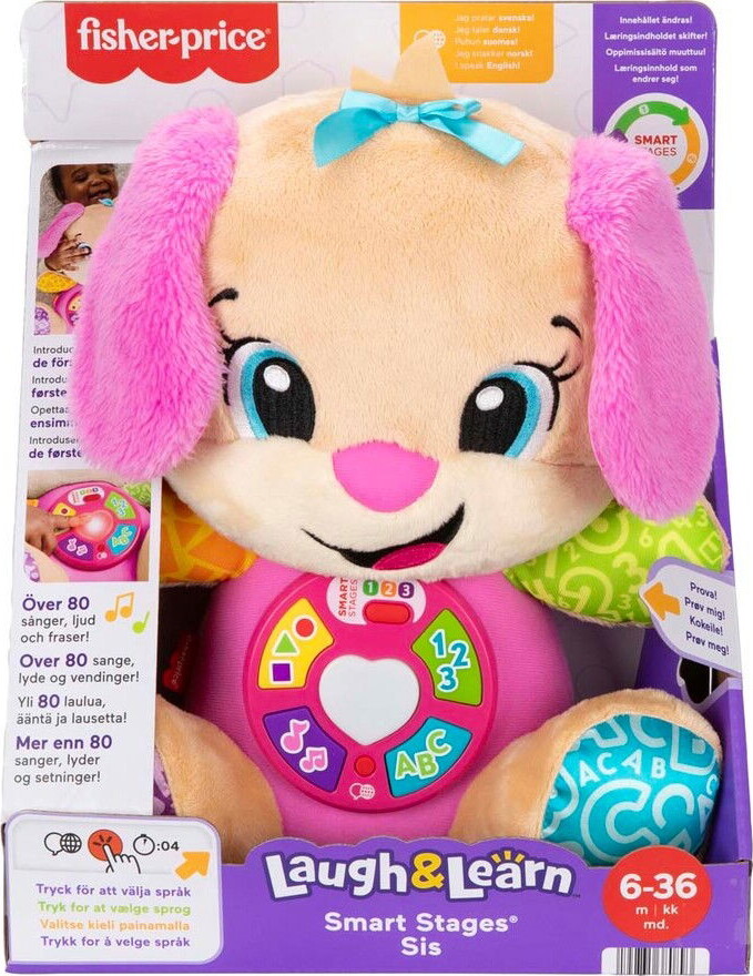 Fisher-price - Smart Stages Sis - Aktivitetsbamse - Laugh & Learn