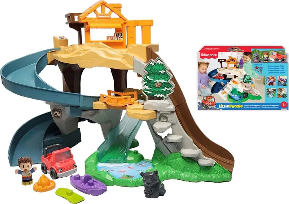 Fisher-price - Little People - Lets Go Mountain Adventure Playset