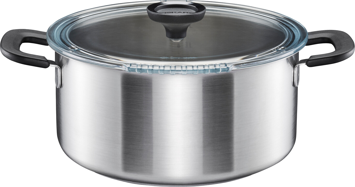 Fiskars - Functionalform Gryde Med Låg - Induktion Egnet - 5 L