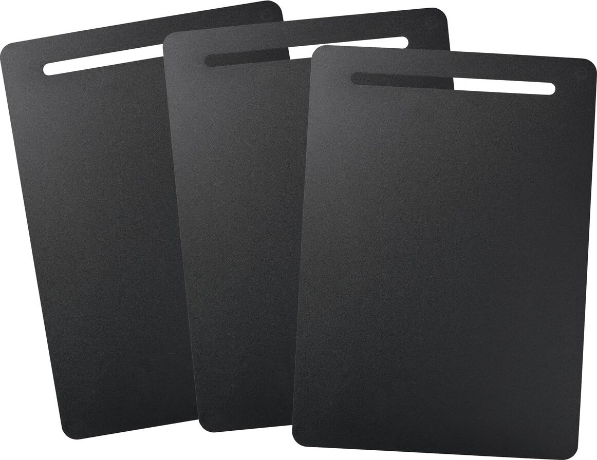 Fiskars - Functional Form - Skærebræt Sæt I Plastik - 3 Dele - Sort