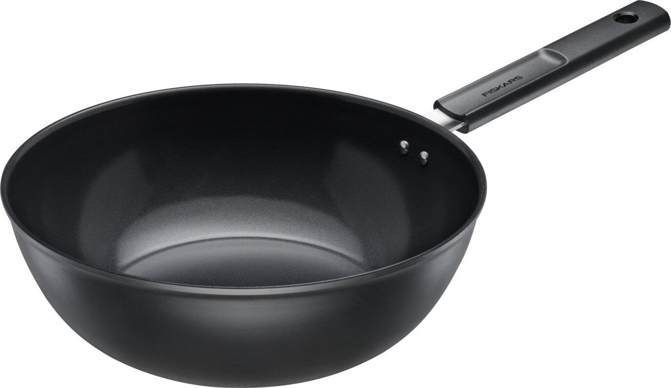Fiskars - Hard Face - Wok Pande - 28 Cm - Non-stick - Induktion