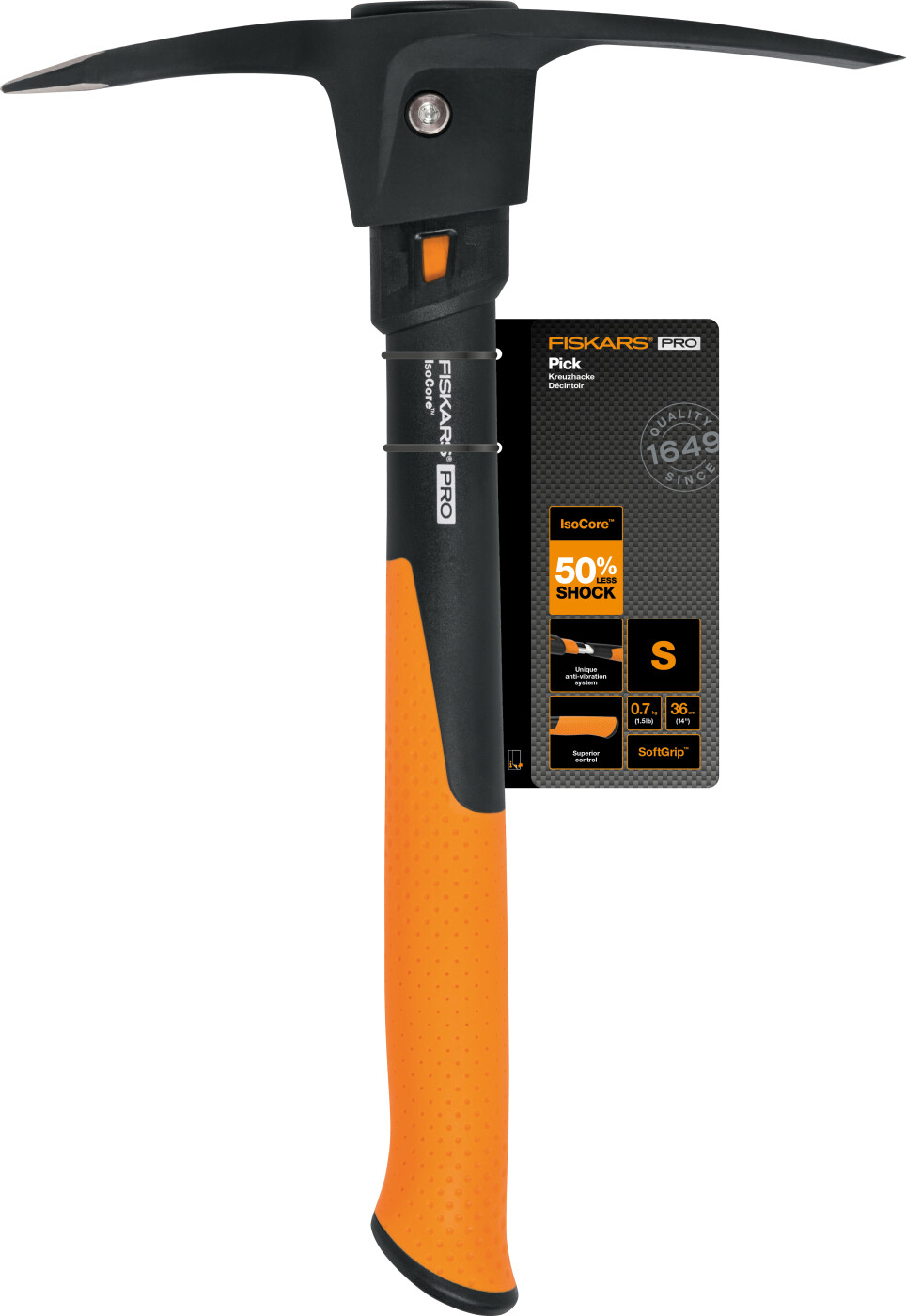Fiskars - Pro Pick Isocore Ryddehammer - 1.5 Lb - 14 In