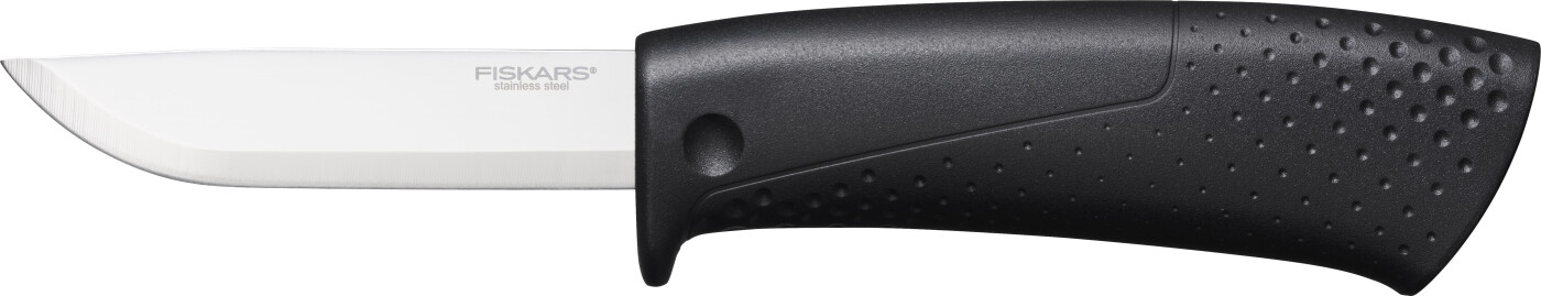 Fiskars - Pro Builder's Knife With Sharpener - Kniv Med Knivsliber