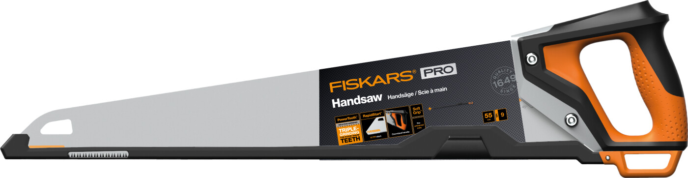 Fiskars - Pro Powertooth Handsaw - Håndsav - 55 Cm - 9 Tpi