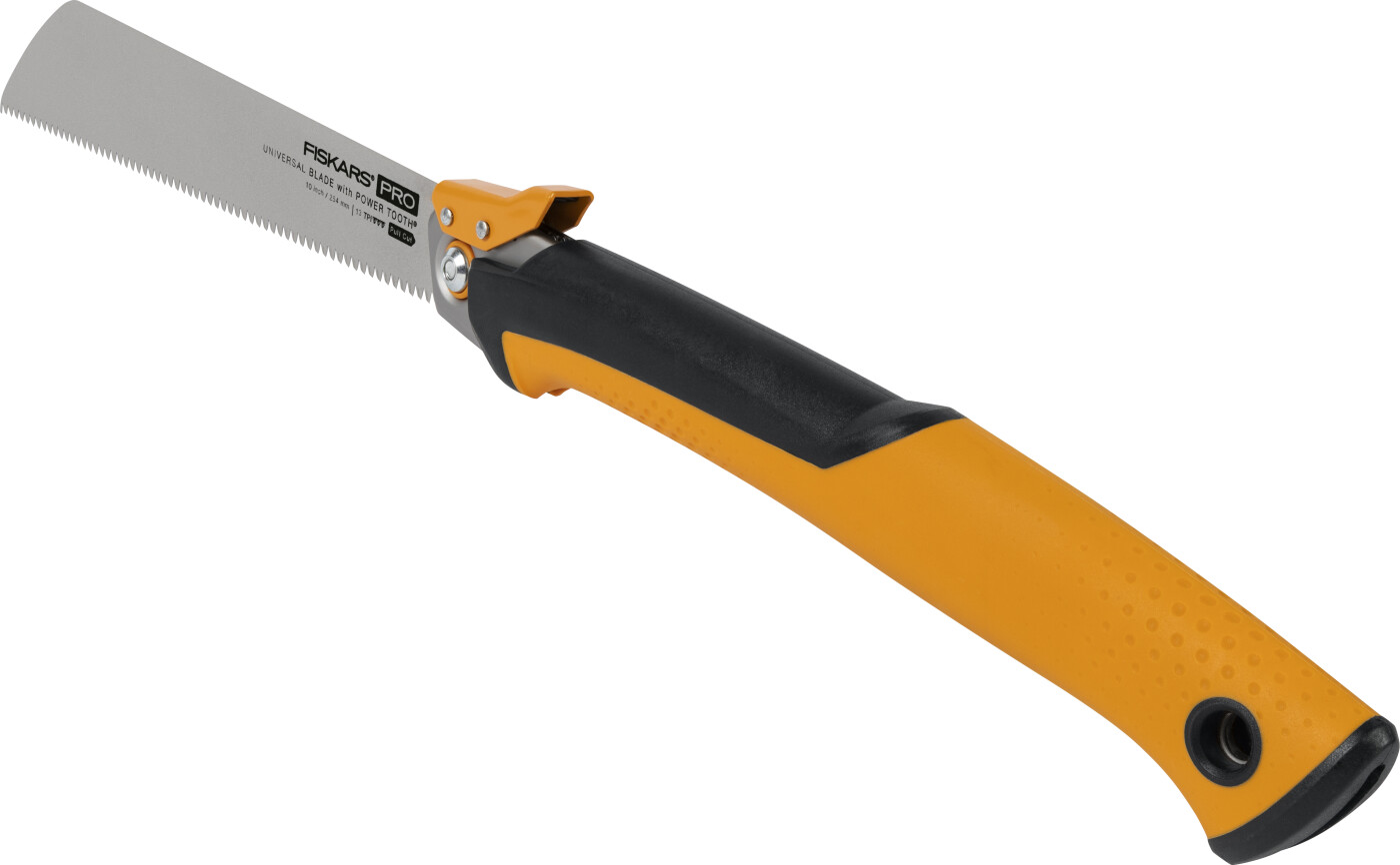 Fiskars Pro PowerTooth, Beskæringssav, Træ, Sort, Sølv, Gul, Sort, Gul, 25 cm, 308 mm