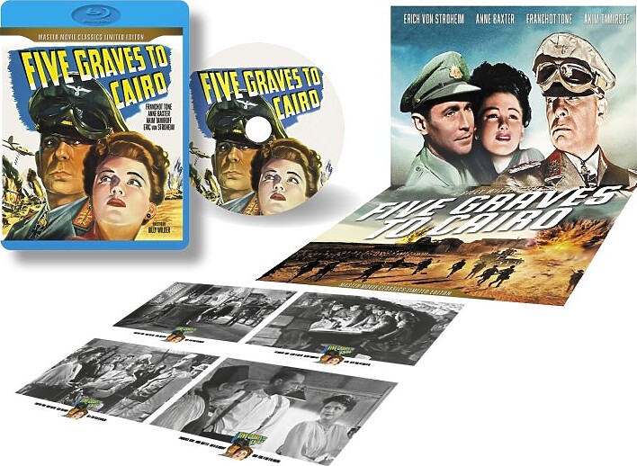 ørkenens Hemmelighed / Five Graves To Cairo - Limited Edition - Blu-Ray