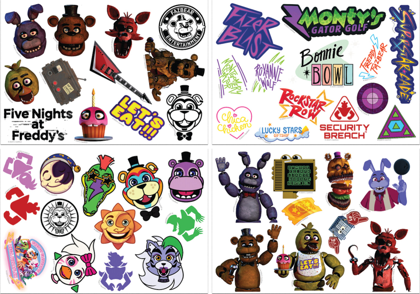 Five Nights At Freddy's Tech Decal Stickers
