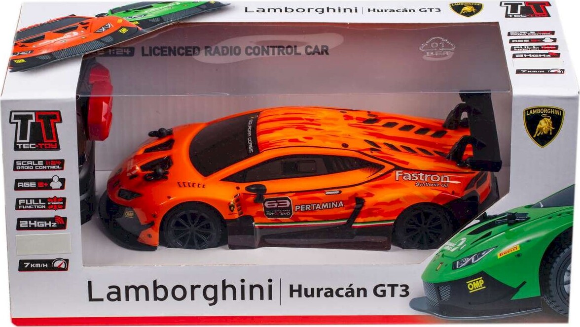 Fjernstyret Lamborghini Huracan Gt3 - 1:24 - 2,4 Ghz - Orange