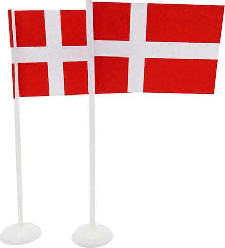 Flag På Stang Med Fod 6 Stk 7,1 X 5 Cm - Scanseason