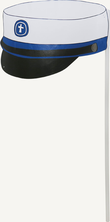 Flag - Studenterhue - Blå - 50 Cm - Scanseason