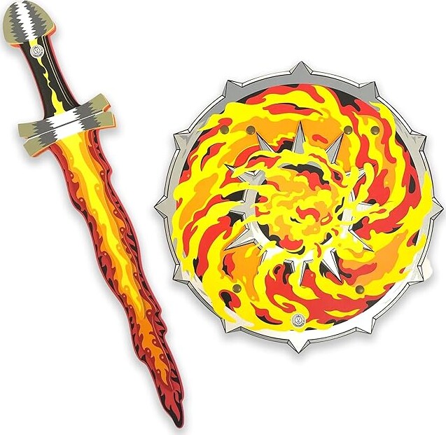 Liontouch - Flamme - Skumsværd Og Skumskjold Til Børn