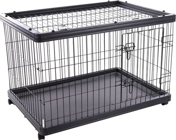 Flamingo - Bur På Hjul Metal - Sort - 97,5 X 66.5 X 69cm - Kan Klappes Sammen