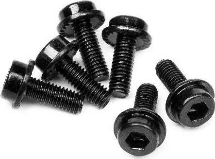 Flanged Cap Head Screw M3x8mm (6pcs) - Hp94453 - Hpi Racing