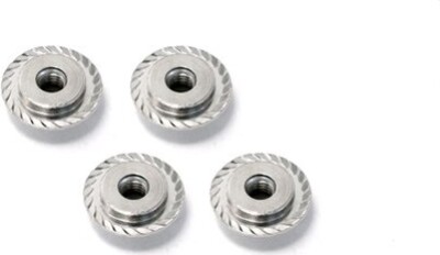 Flanged Lock Nut M5x8mm (silver/4pcs) - Hpz671 - Hpi Racing