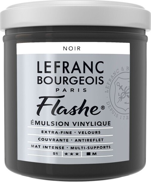Lefranc & Bourgeois - Akrylmaling - Flashe - Sort 125 Ml