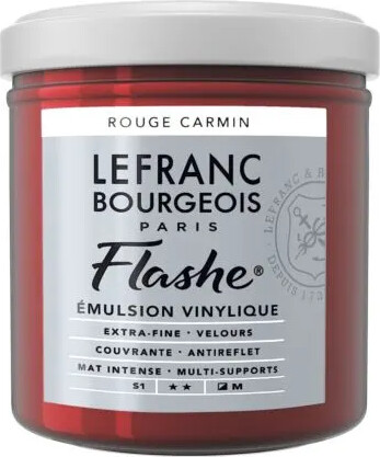 Se Lefranc & Bourgeois - Flashe Akrylmaling - Carmine Red 125 Ml hos Gucca.dk