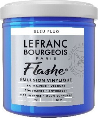 Lefranc Bourgeois - Flashe Akrylmaling 125 Ml - Fluorescerende Blå 083