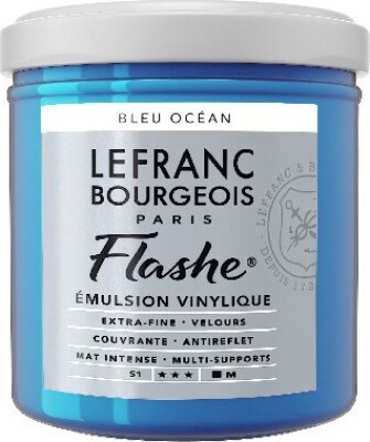Billede af Lefranc & Bourgeois - Akrylmaling - Flashe - Ocean Blue 125 Ml