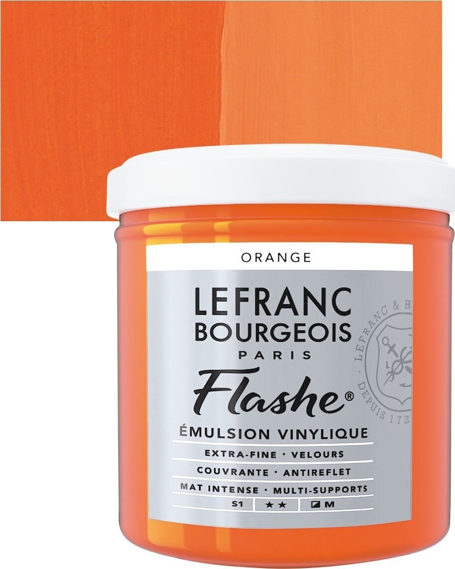 Se Lefranc & Bourgeois - Flashe Akrylmaling - Orange 125 Ml hos Gucca.dk