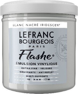 Billede af Lefranc & Bourgeois - Akrylmaling - Flashe - Pearl White Iridescent 125 Ml